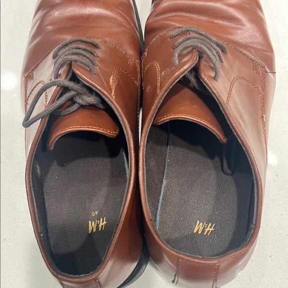 H&M Brown Leather Oxford Shoes - Picture 3 of 4